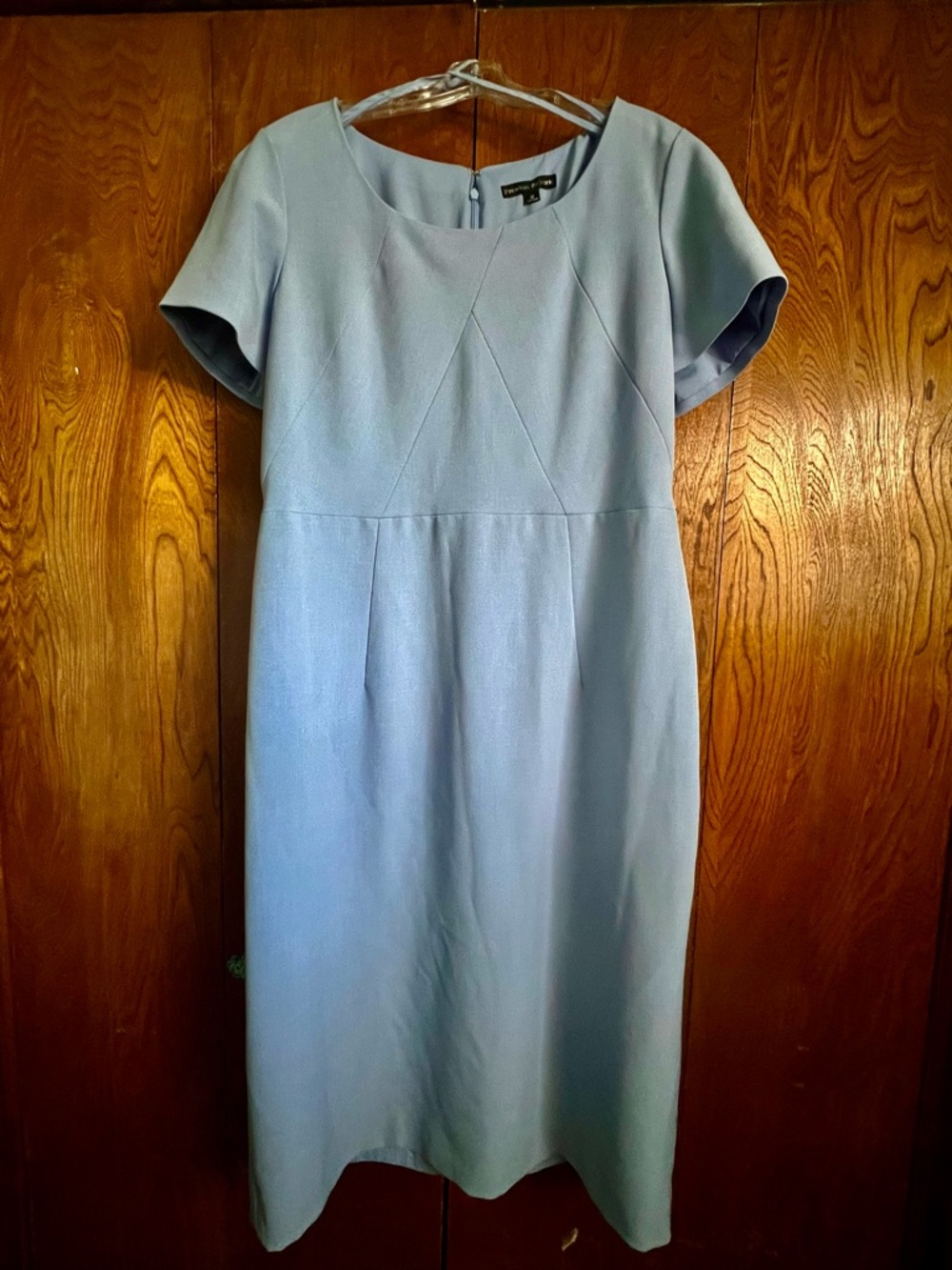 Preston and York periwinkle blue shift dress.